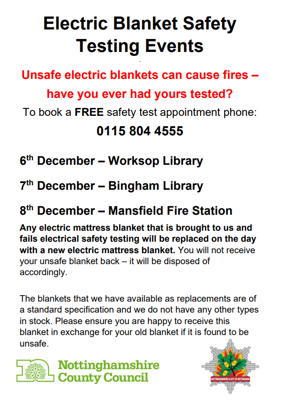 Electric Blanket Safety Test Events