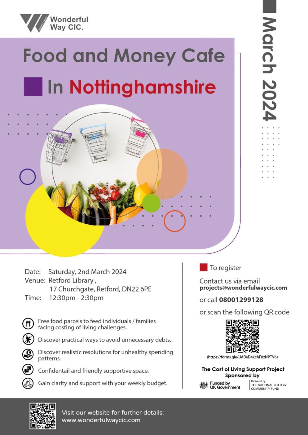 Food and Money Cafe project_Retford