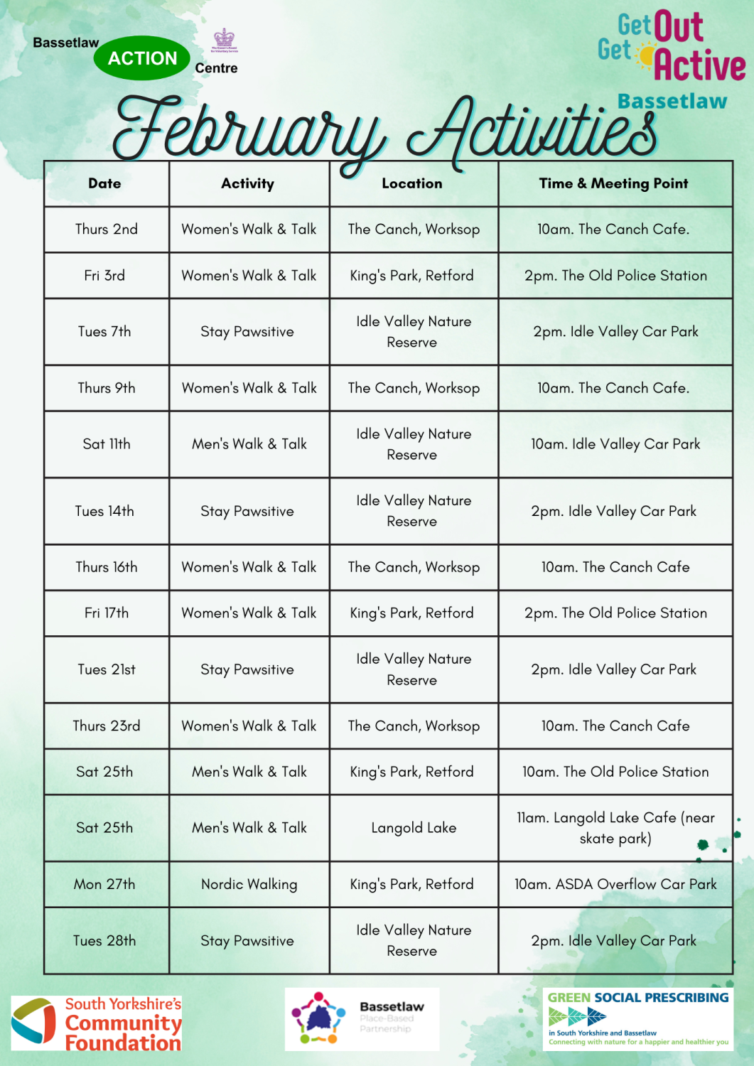 GOGA February Activities 