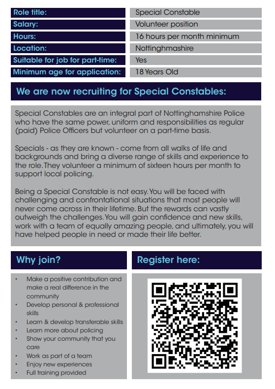Special Constable Recruitment Even