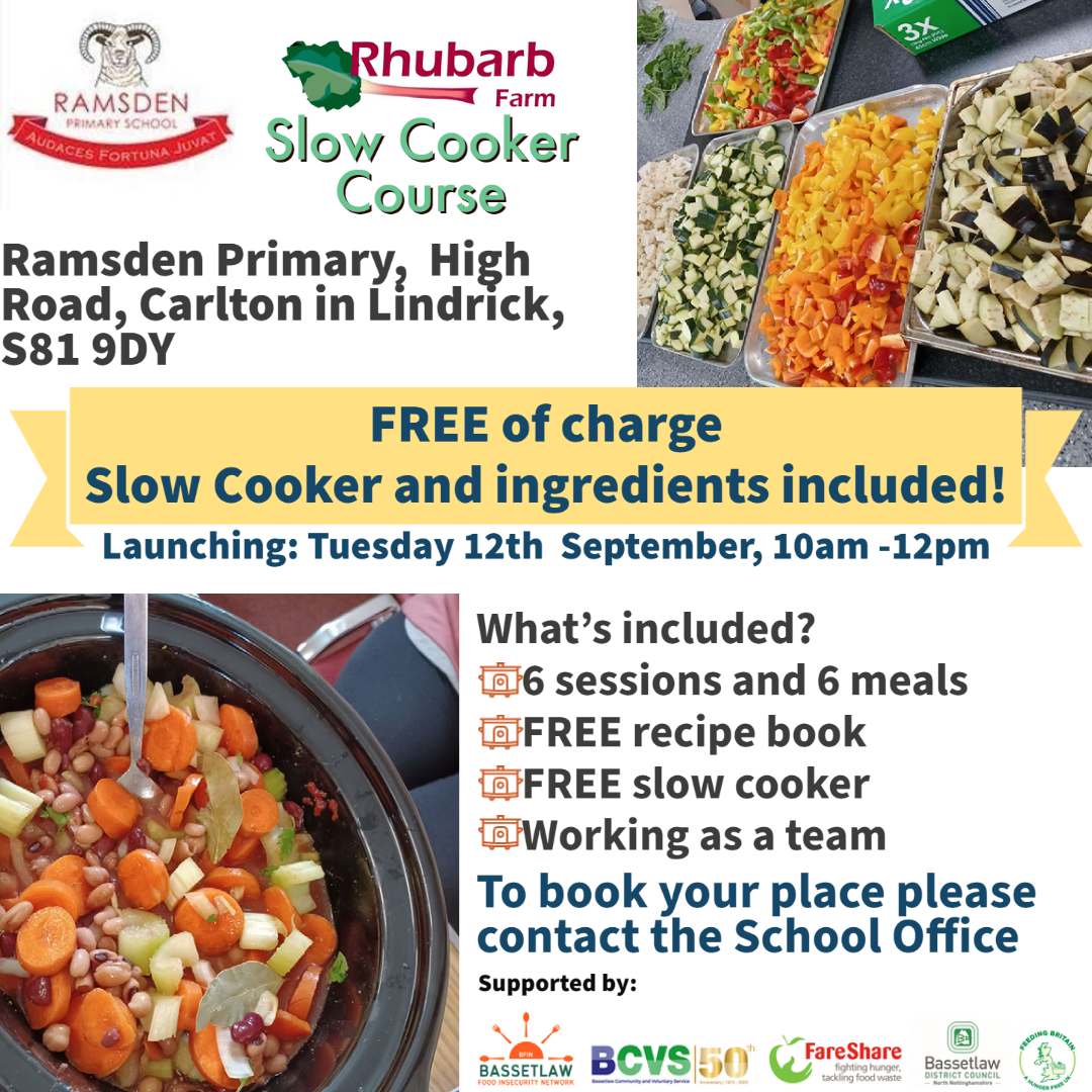 Slow Cooker Flyer - Ramsden Primary