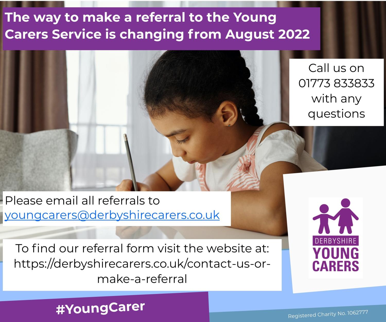 Young carers email change