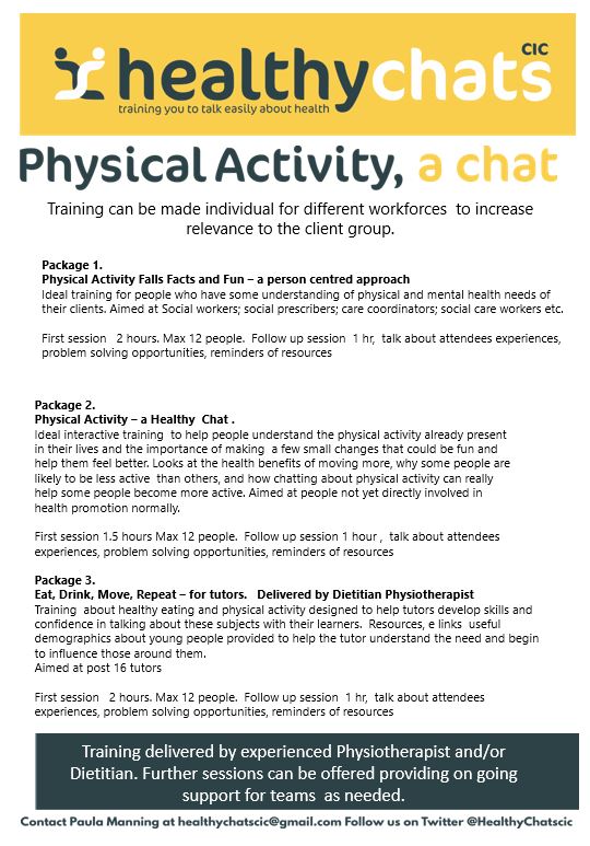 Healthy chats poster