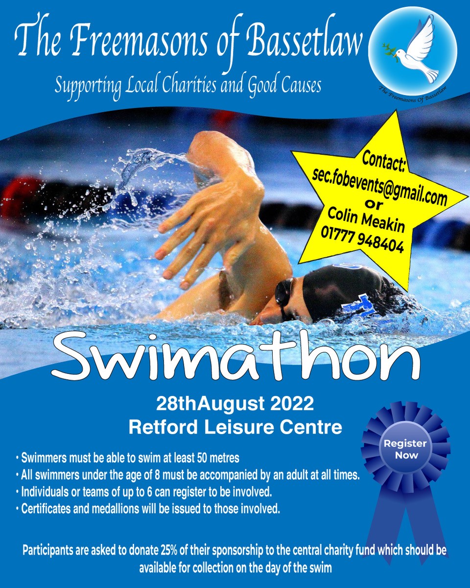 The Freemasons of Bassetlaw - Swimathon | Bassetlaw CVS