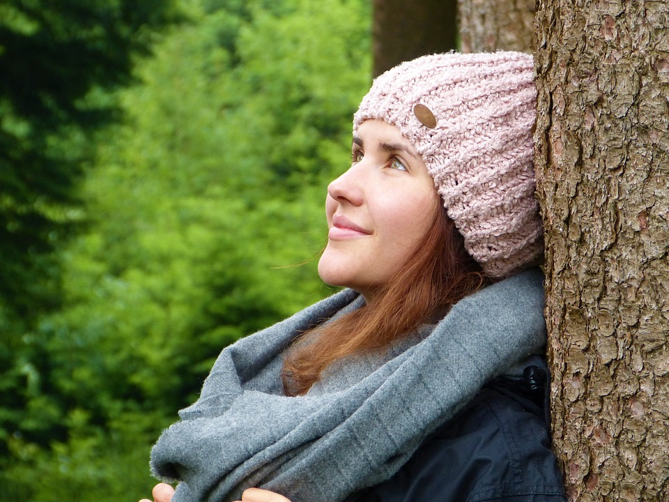 woman tree