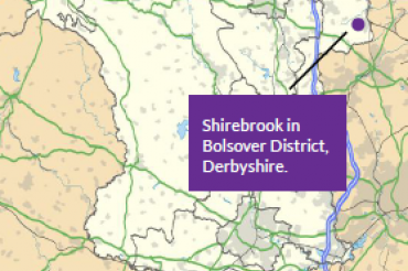 map of shirebrook